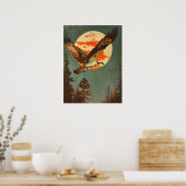 ヴィンテージポートレートオスプレイ ポスター (キッチン)