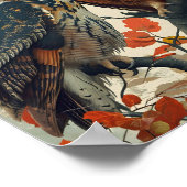 ヴィンテージポートレートフクロウ ポスター (角)