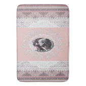 ヴィンテージポートレート及びレース バスマット (正面縦)