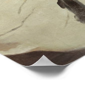 ヴィンテージポートレート女絵を描性クラシック芸術 ポスター (角)