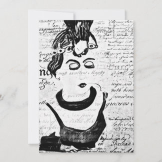 ヴィンテージポートレート サンキューカード