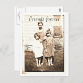 ヴィンテージポートレート ポストカード (正面/裏面)