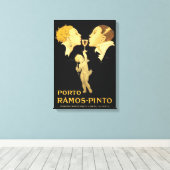 ヴィンテージポート広告 キャンバスプリント (インサイチュ (ウッドフロア))