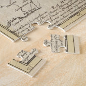 ヴィンテージポーランドの地図(1736年) ジグソーパズル (側面)