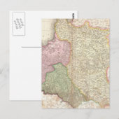 ヴィンテージポーランドの地図(1818年) ポストカード (正面/裏面)