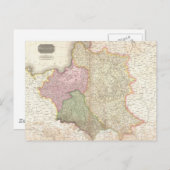 ヴィンテージポーランドの地図(1818年) ポストカード (正面/裏面)