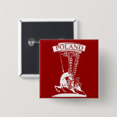 ヴィンテージポーランドウィングハサー 缶バッジ (正面&裏面)