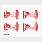 ヴィンテージポーランドウィングハサー 長方形シール (シート)