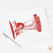 ヴィンテージポーランドウィングハサー 長方形シール (封筒)