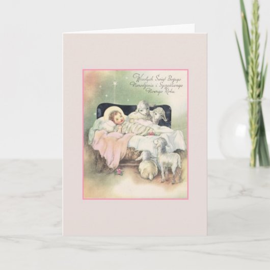 ヴィンテージポーランドクリスマス&年賀状 シーズンカード (正面)