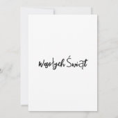 ヴィンテージポーランドヴェソワチシフォンクリスマスカード サンキューカード (裏面)