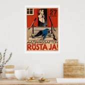 ヴィンテージポーランド禁止ポスター1922 ポスター (キッチン)