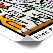 ヴィンテージポールクレトラベル抽象芸術アートバウハウス ポスター (角)