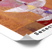 ヴィンテージポールクレー顔抽象芸術アートバウハウス ポスター (角)