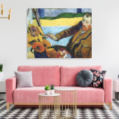 ヴィンテージポールゴーギンヴァンゴッペインヒマワリ キャンバスプリント (インサイチュ (リビング))