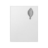 ヴィンテージポールフラウンダーパーソナライズされたテンプレート ノートパッド (回転)