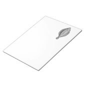 ヴィンテージポールフラウンダーパーソナライズされたテンプレート ノートパッド (アングル)