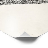 ヴィンテージポールフラウンダーパーソナライズされたテンプレート フォトプリント (角)