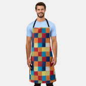 ヴィンテージポール・クレー・ク1カラーチャート正方形アート エプロン (着用した状態)