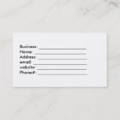 ヴィンテージポール・デ・ロンプレカスタムーの名刺 名刺 (裏面)