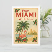 ヴィンテージマイアミから愛のクリスマス シーズンカード (スタンド正面)