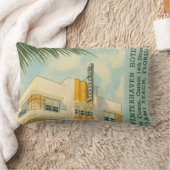 ヴィンテージマイアミアールデコ腰枕 ランバークッション (ブランケット)