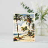 ヴィンテージマイアミビーチフロリダトラベル ポストカード (スタンド正面)