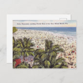 ヴィンテージマイアミビーチフロリダポストカード ポストカード (正面/裏面)