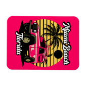 ヴィンテージマイアミビーチフロリダ マグネット (横)