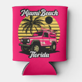 ヴィンテージマイアミビーチフロリダ 缶クーラー (正面)