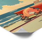 ヴィンテージマイアミビーチ旅行ポスター ポスター (角)