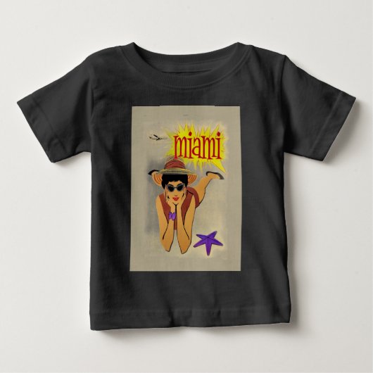 ヴィンテージマイアミビーチ ベビーTシャツ (正面)
