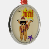 ヴィンテージマイアミビーチ メタルオーナメント (右)