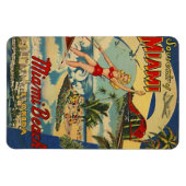 ヴィンテージマイアミビーチ(米国フロリダ州) - マグネット (横)