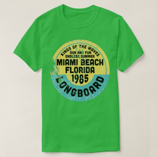 ヴィンテージマイアミビーチ Tシャツ (デザイン正面)