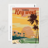 ヴィンテージマイアミフロリダアメリカ鍵ウエスト ポストカード (正面/裏面)
