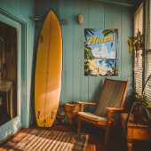 ヴィンテージマイアミフロリダトラベルウォール ポスター