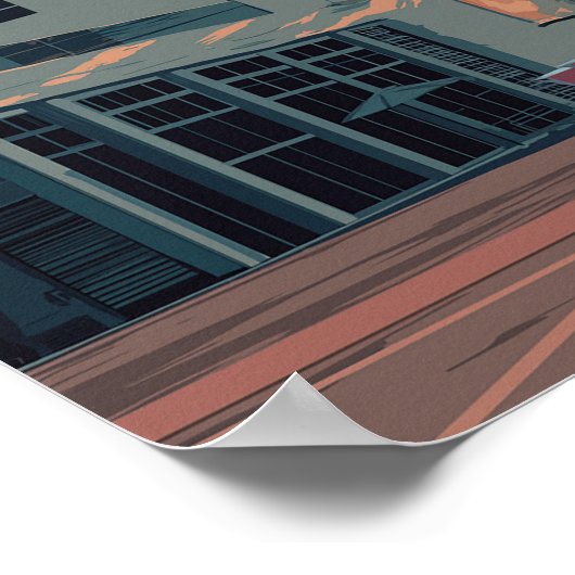 ヴィンテージマイアミフロリダトラベル ポスター (角)