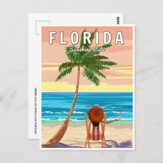 ヴィンテージマイアミフロリダ米国アメリカ ポストカード (正面/裏面)