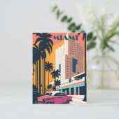 ヴィンテージマイアミフロリダ米国アメリカ ポストカード (スタンド正面)