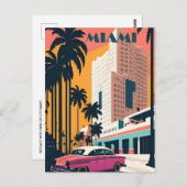 ヴィンテージマイアミフロリダ米国アメリカ ポストカード (正面/裏面)