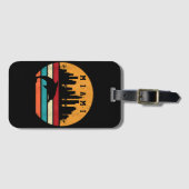 ヴィンテージマイアミ80sドルフィンシルエットスーベニアドルプ ラゲッジタグ (正面横)