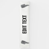 ヴィンテージマイクイベントステージバナー カスタム 横断幕 (縦)