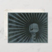 ヴィンテージマイククール付きポストカード ポストカード (正面/裏面)