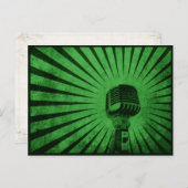 ヴィンテージマイククール付きポストカード ポストカード (正面/裏面)