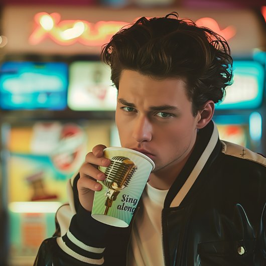 ヴィンテージマイク紙カップ 紙コップ