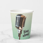 ヴィンテージマイク紙カップ 紙コップ (裏面)