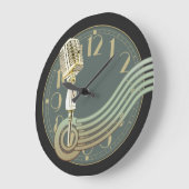 ヴィンテージマイク ラージ壁時計 (傾斜)