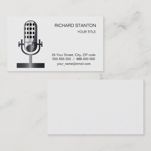 ヴィンテージマイク 名刺 (正面/裏面)