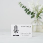 ヴィンテージマイク 名刺 (スタンド正面)